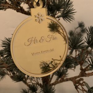 Julekugle Snowflake -Design selv